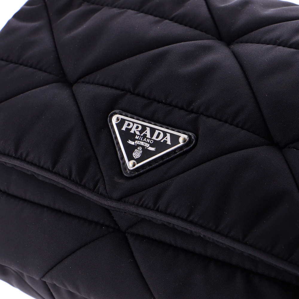 Prada Padded Flap Shoulder Bag Quilted Tessuto - Picture 7 of 8